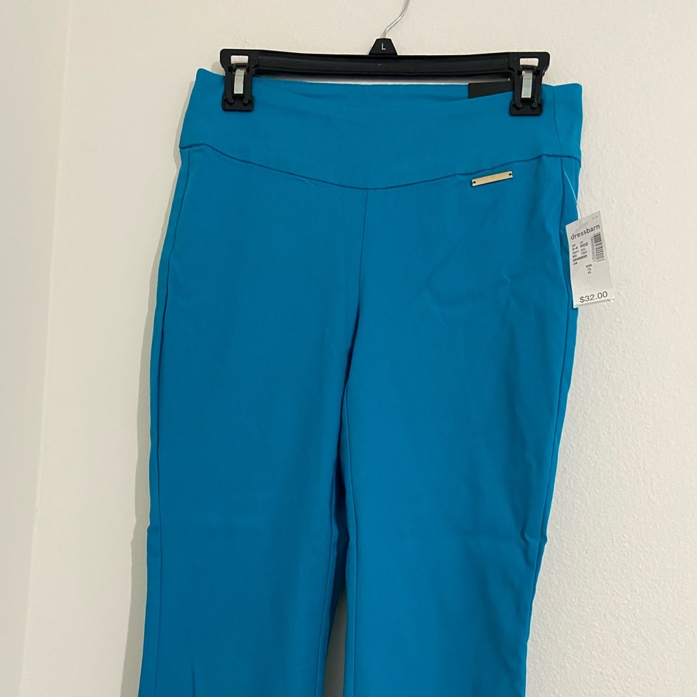 dressbarn Teal Boot Cut Stretch Pants